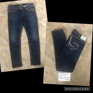 Silver Suki Mid Pencil Skinny Joga Jeans